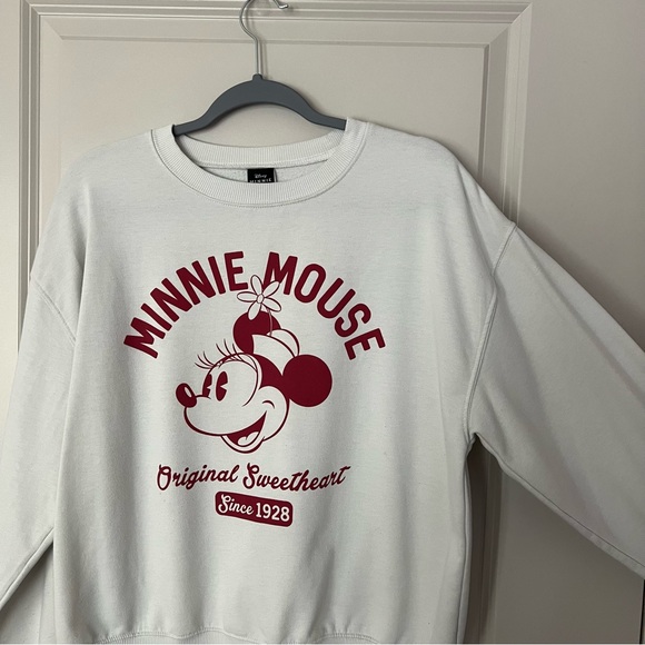 Disney Minnie Mouse Wonens long sleeve pullover sweatshirt | size medium - Picture 6 of 9